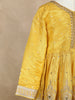 Yellow Floral Embroidered Tissue Silk Kids Sharara Suit with Dupatta