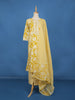 Yellow Floral Print Cotton Salwar Suit