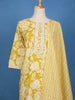 Yellow Floral Print Cotton Salwar Suit