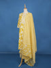 Yellow Floral Print Cotton Salwar Suit
