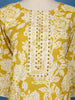 Yellow Floral Print Cotton Salwar Suit