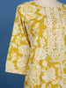 Yellow Floral Print Cotton Salwar Suit