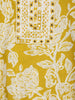 Yellow Floral Print Cotton Salwar Suit