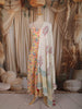 Yellow Floral Printed Design Cotton Anarkali Salwar Suit  with Dupatta