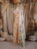 Yellow Floral Printed Design Cotton Anarkali Salwar Suit  with Dupatta