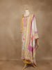 Yellow Floral Printed Cotton Salwar Suit With Dupatta - Diadem