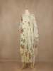Yellow Floral Printed Cotton Salwar Suit With Dupatta