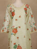 Yellow Floral Printed Cotton Salwar Suit With Dupatta