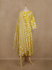 Yellow Floral Printed Cotton Salwar Suit With Dupatta