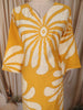 Yellow Floral Printed Design Cotton Straight Cut Salwar Suit
