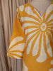 Yellow Floral Printed Design Cotton Straight Cut Salwar Suit