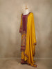 Yellow Floral Printed Synthetic Palazzo Salwar Suit