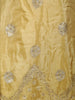 Yellow Floral Sequins And Beads Embroidered Design Organza Palazzo Suit with Dupatta