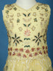 Yellow Floral Sequins Embroidered Net Kids Lehenga With Dupatta