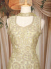 Yellow Floral Sequins Embroidered Organza Palazzo Suit