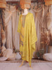 Yellow Floral Thread Embroidered Design Cotton Straight Cut Salwar Suit