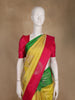 Yellow Floral Woven Design Kanchipuram Silk Saree