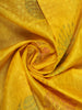 Yellow Floral Woven Design Pure Kanchipuram Silk Saree
