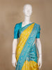 Yellow Floral Woven Pure Kanchipuram Silk Saree
