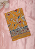 Yellow Kalamkari Printed Design Mixed Silk Cotton Fancy Saree