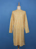 Yellow Leaf  Printed Cotton Kurta