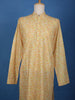 Yellow Leaf  Printed Cotton Kurta
