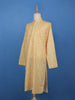 Yellow Leaf  Printed Cotton Kurta