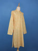 Yellow Leaf  Printed Cotton Kurta