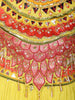 Yellow Mirror and Thread Embroidered Design Chiffon Lehenga
