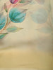 Yellow Multicolor Floral Printed Chiffon Saree with Ombre Border