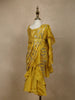 Yellow Sequins Embellished Design Georgette Ready To Wear Kids Saree