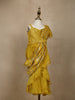 Yellow Sequins Embellished Design Georgette Ready To Wear Kids Saree