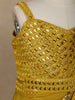 Yellow Sequins Embellished Design Georgette Ready To Wear Kids Saree