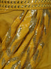 Yellow Sequins Embellished Design Georgette Ready To Wear Kids Saree