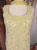 Yellow Sequins Embellished Georgette Palazzo Suit with Dupatta