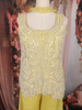 Yellow Sequins Embellished Georgette Palazzo Suit with Dupatta