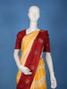 Yellow Striped Woven Design Pure Kanchipuram Silk Saree
