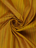 Yellow Stripes And Butta Woven Pure Kanchipuram Silk Saree