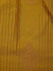 Yellow Stripes And Butta Woven Pure Kanchipuram Silk Saree