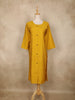 Yellow Stripes Design Cotton Kurti