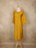 Yellow Stripes Design Cotton Kurti