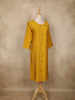 Yellow Stripes Design Cotton Kurti
