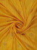 Yellow Stripes Designed Banarasi Silk Saree