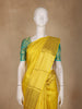 Yellow Stripes Zari Designed Silk Saree