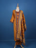 Yellow Cotton Floral Printed Salwar Suit