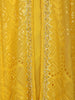 Yellow Embroidered Layered Georgette Salwar Suit - Diadem