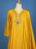 Yellow Embroidered Semi Silk Salwar Suit