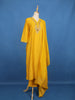 Yellow Embroidered Semi Silk Salwar Suit