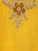 Yellow Embroidered Semi Silk Salwar Suit