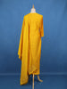 Yellow Embroidered Semi Silk Salwar Suit